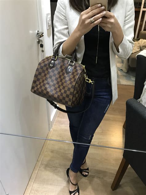 lv speedy outfit|louis vuitton speedy bag.